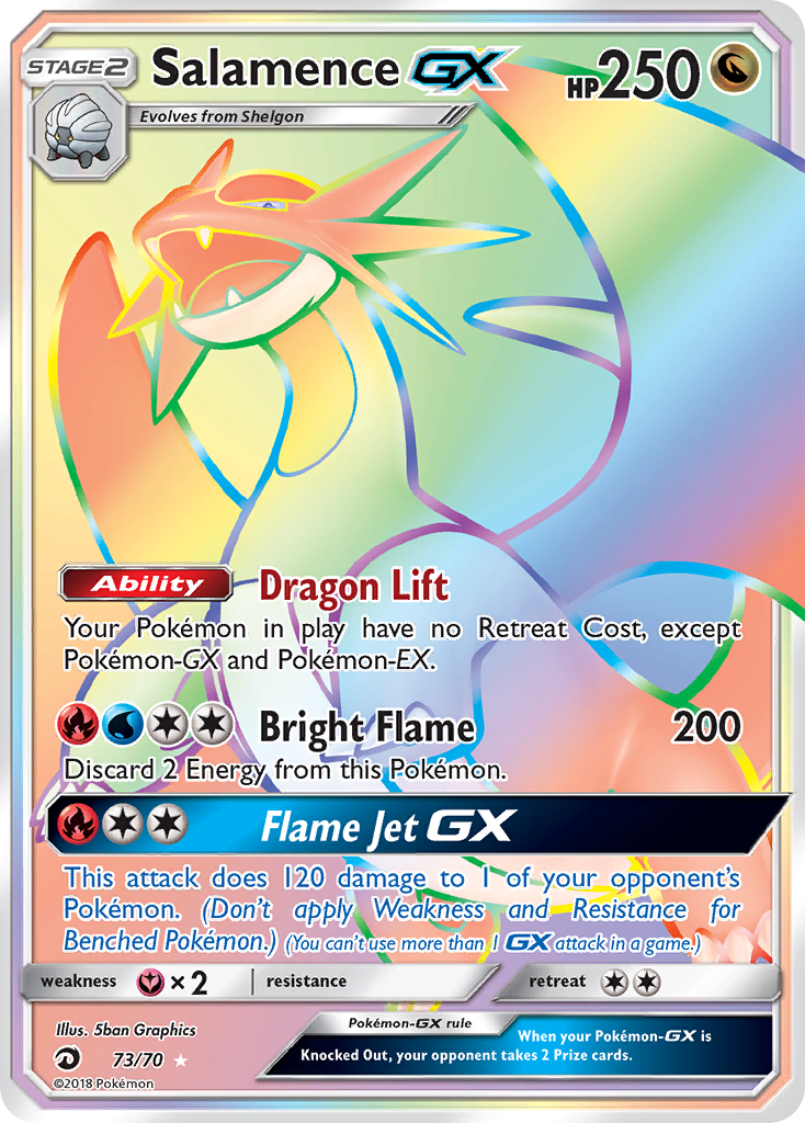 Salamence GX (73/70) [Sun & Moon: Dragon Majesty] | Game Master's Emporium (The New GME)