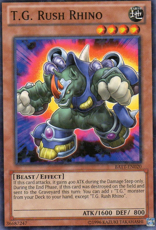T.G. Rush Rhino [BATT-EN020] Starfoil Rare | Game Master's Emporium (The New GME)