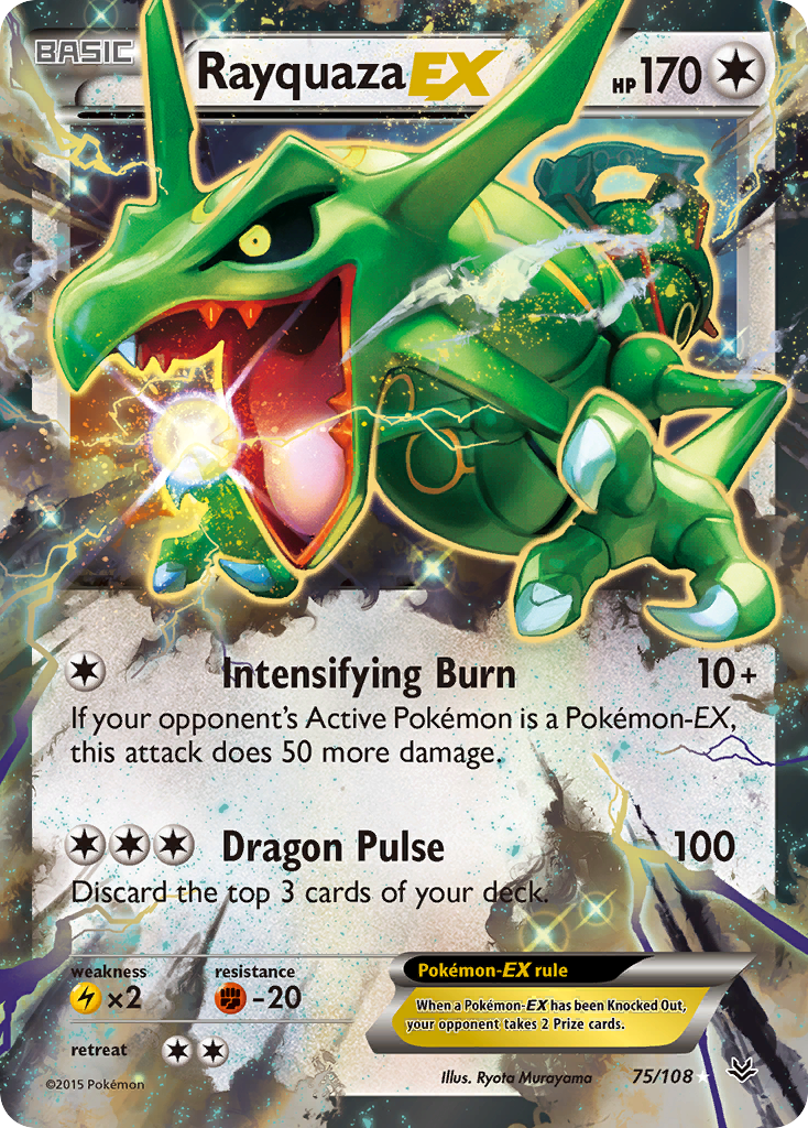 Rayquaza EX (75/108) [XY: Roaring Skies] | Game Master's Emporium (The New GME)