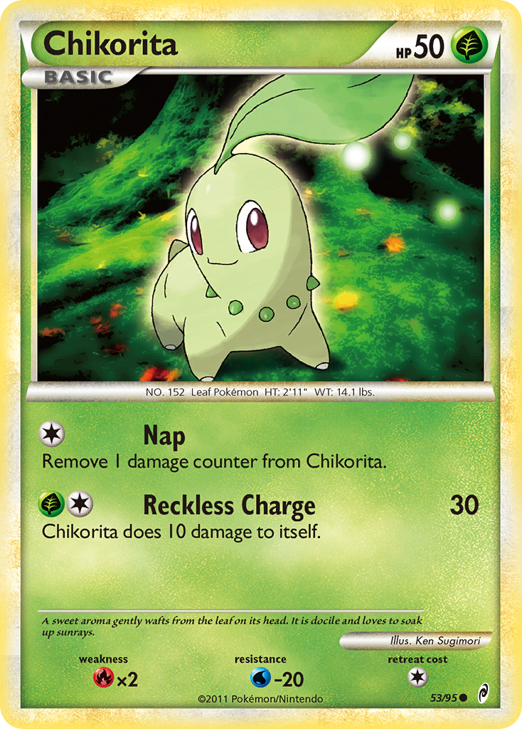 Chikorita (53/95) [HeartGold & SoulSilver: Call of Legends] | Game Master's Emporium (The New GME)