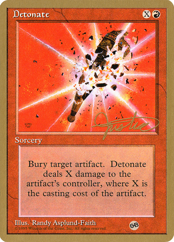 Detonate (Mark Justice) (SB) [Pro Tour Collector Set] | Game Master's Emporium (The New GME)