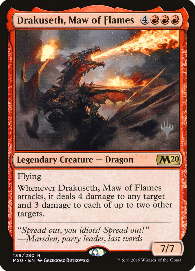 Drakuseth, Maw of Flames (Promo Pack) [Core Set 2020 Promos] | Game Master's Emporium (The New GME)