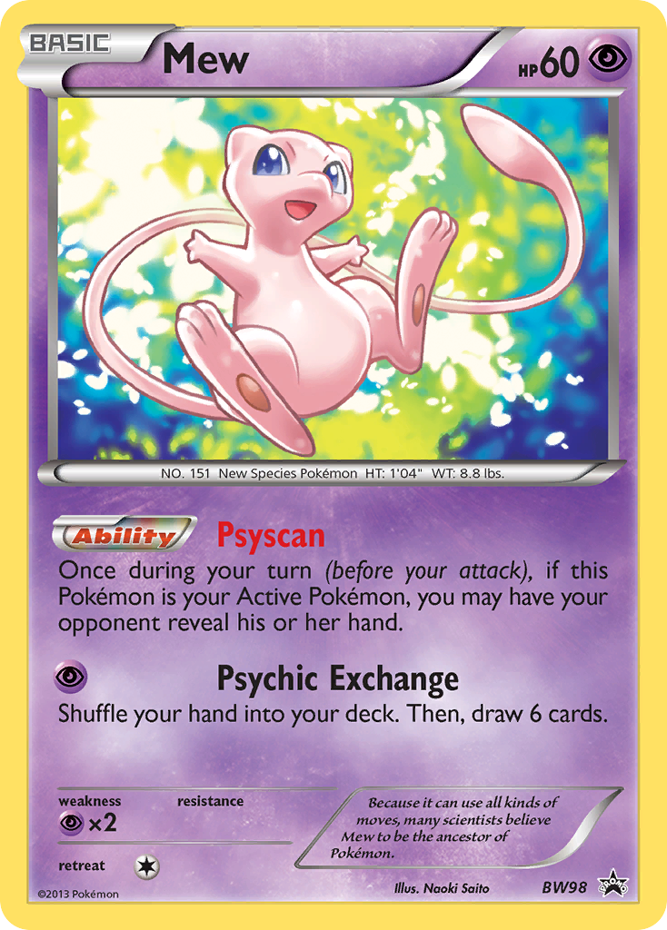 Mew (BW98) [Black & White: Black Star Promos] | Game Master's Emporium (The New GME)