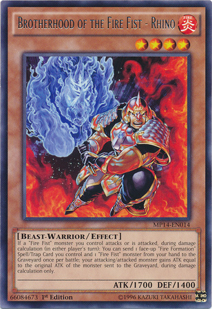 Brotherhood of the Fire Fist - Rhino [MP14-EN014] Rare | Game Master's Emporium (The New GME)