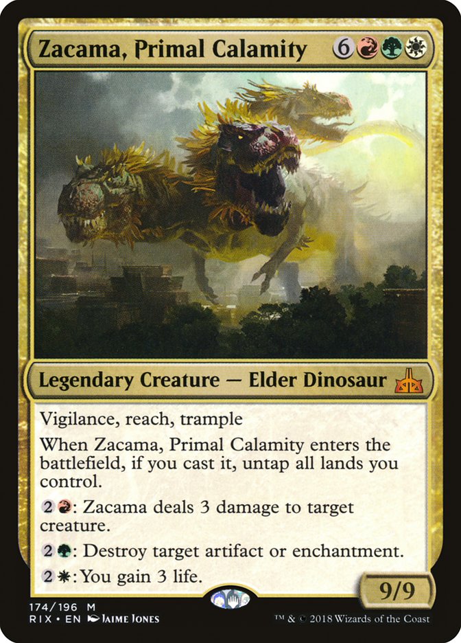 Zacama, Primal Calamity [Rivals of Ixalan] | Game Master's Emporium (The New GME)