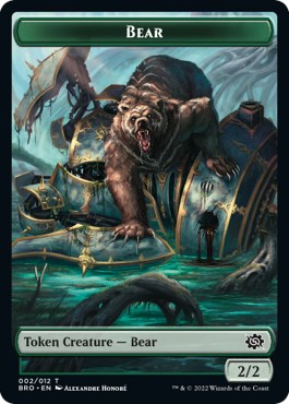 Powerstone // Bear Double-Sided Token [The Brothers' War Tokens] | Game Master's Emporium (The New GME)