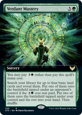 Verdant Mastery (Extended Art) [Strixhaven: School of Mages] | Game Master's Emporium (The New GME)