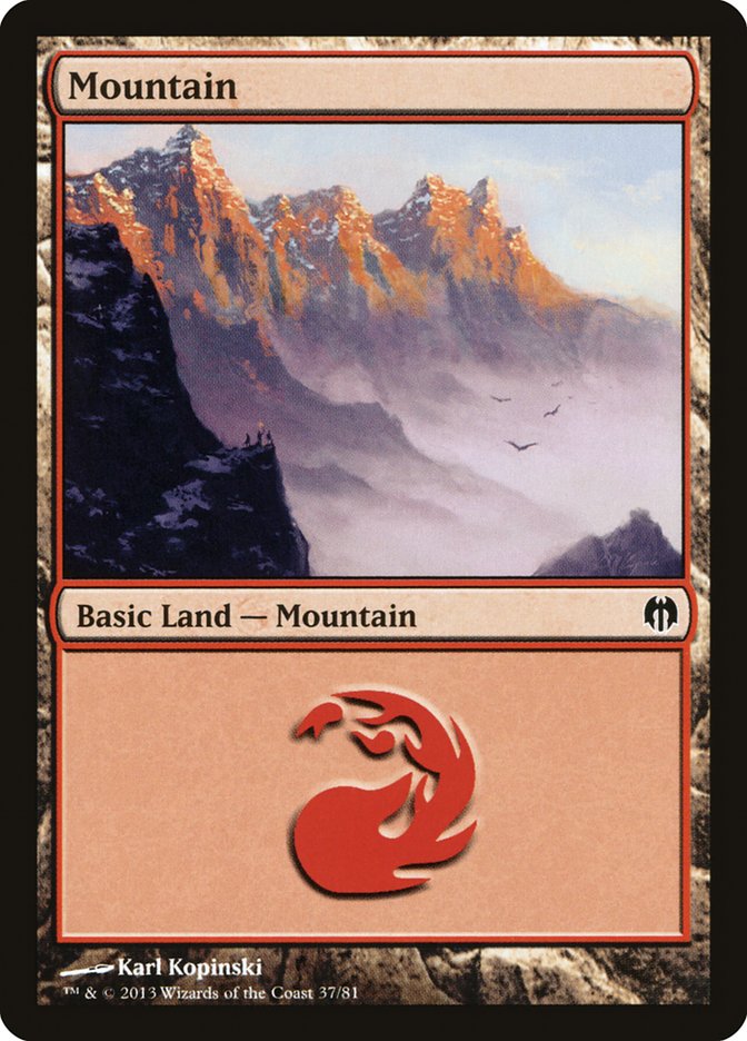 Mountain (37) [Duel Decks: Heroes vs. Monsters] | Game Master's Emporium (The New GME)