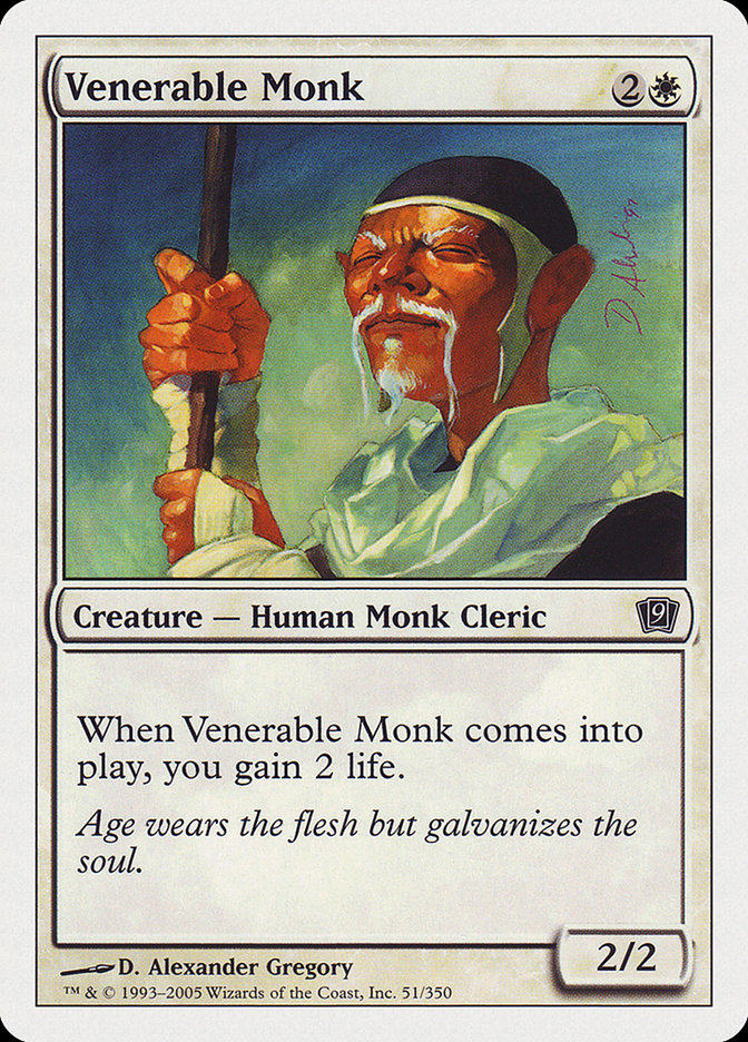 Venerable Monk [Ninth Edition] | Game Master's Emporium (The New GME)