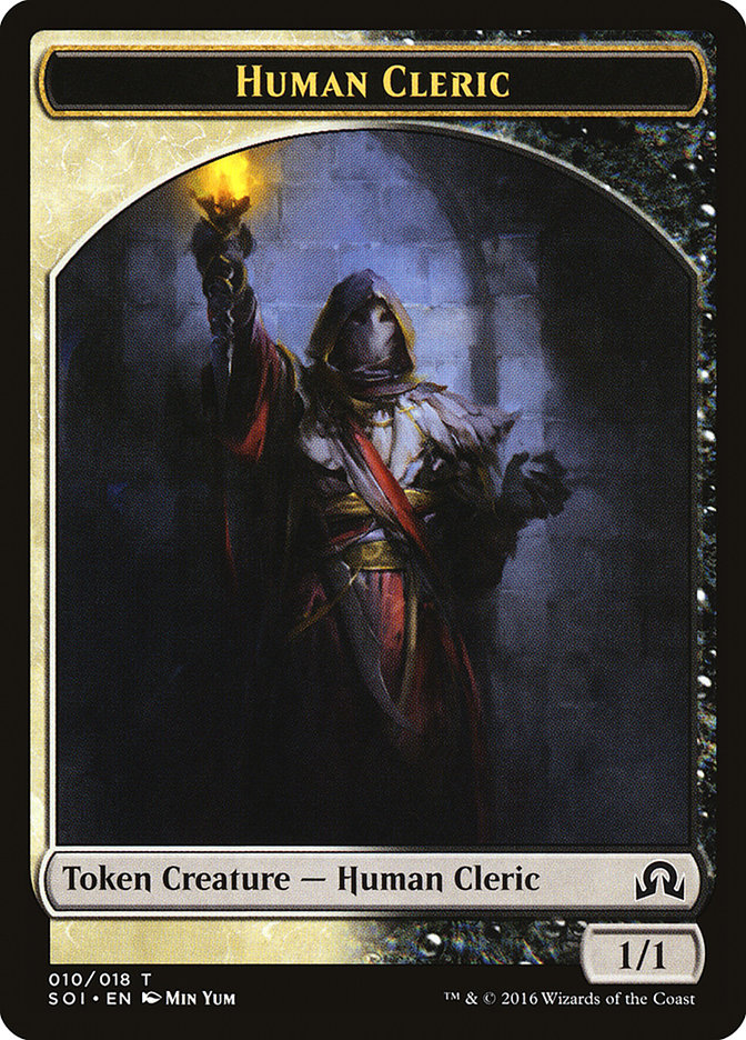 Human Cleric Token [Shadows over Innistrad Tokens] | Game Master's Emporium (The New GME)