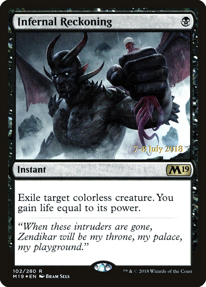 Infernal Reckoning [Core Set 2019 Prerelease Promos] | Game Master's Emporium (The New GME)
