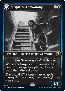 Suspicious Stowaway // Seafaring Werewolf [Innistrad: Double Feature] | Game Master's Emporium (The New GME)