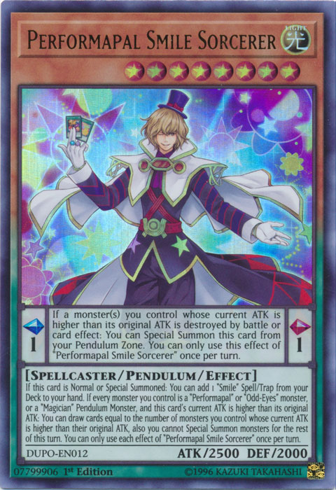 Performapal Smile Sorcerer [DUPO-EN012] Ultra Rare | Game Master's Emporium (The New GME)