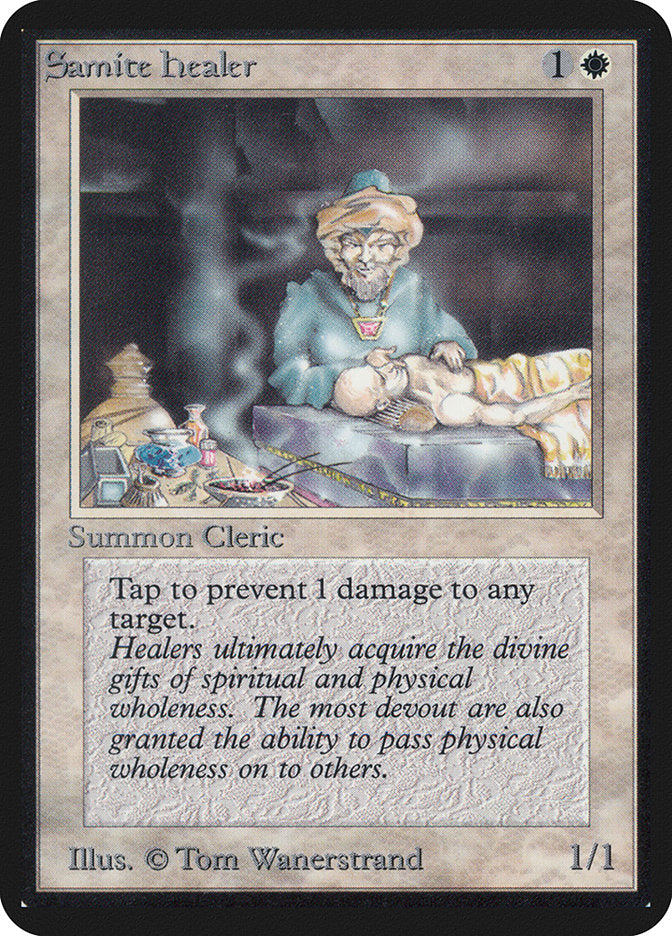 Samite Healer [Alpha Edition] | Game Master's Emporium (The New GME)