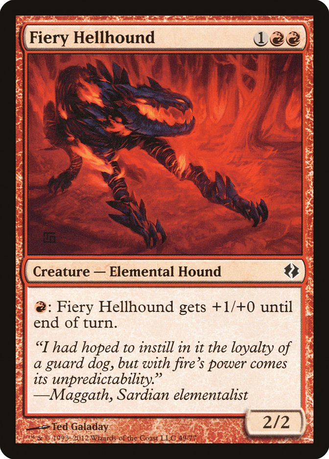 Fiery Hellhound [Duel Decks: Venser vs. Koth] | Game Master's Emporium (The New GME)