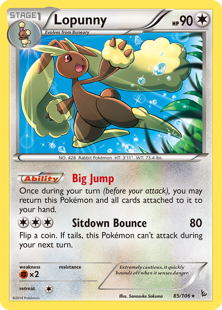 Lopunny (85/106) [XY: Flashfire] | Game Master's Emporium (The New GME)