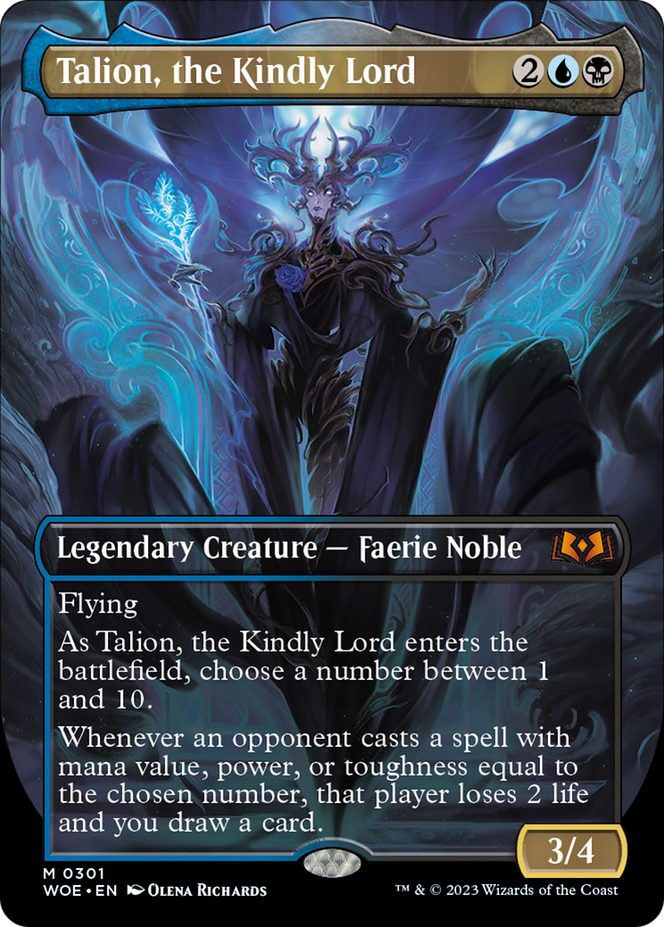 Talion, the Kindly Lord (Borderless Alternate Art) [Wilds of Eldraine] | Game Master's Emporium (The New GME)