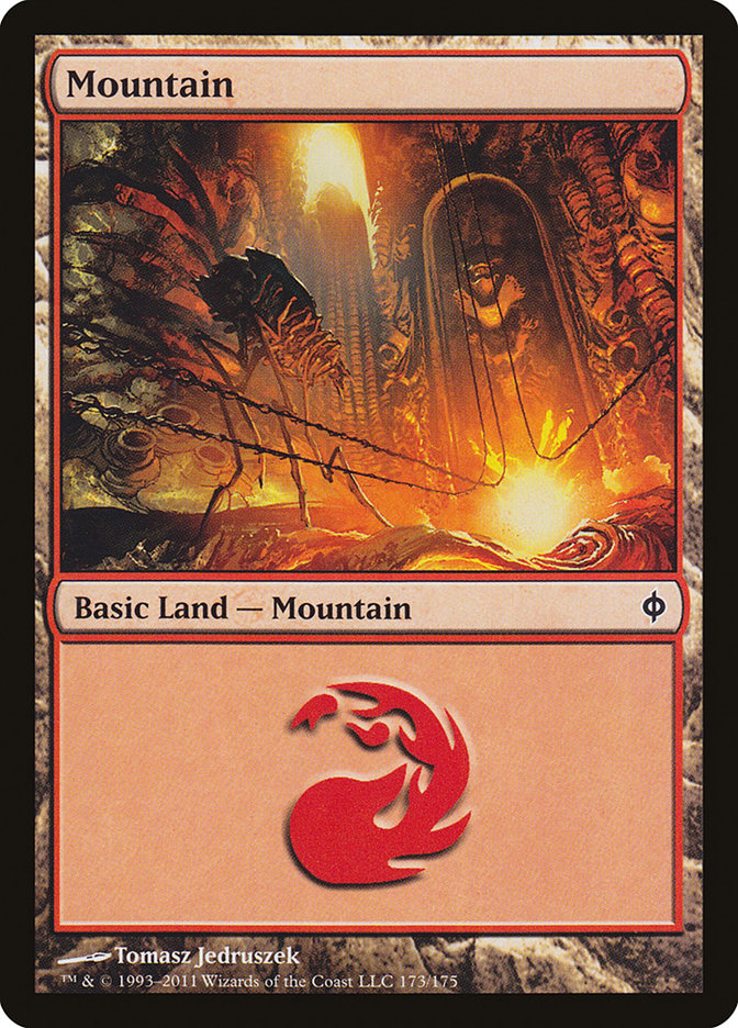 Mountain (173) [New Phyrexia] | Game Master's Emporium (The New GME)