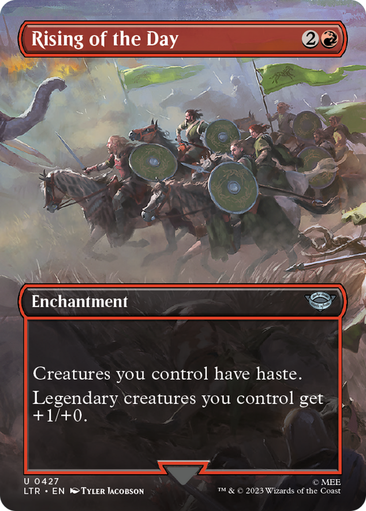 Rising of the Day (Borderless Alternate Art) [The Lord of the Rings: Tales of Middle-Earth] | Game Master's Emporium (The New GME)