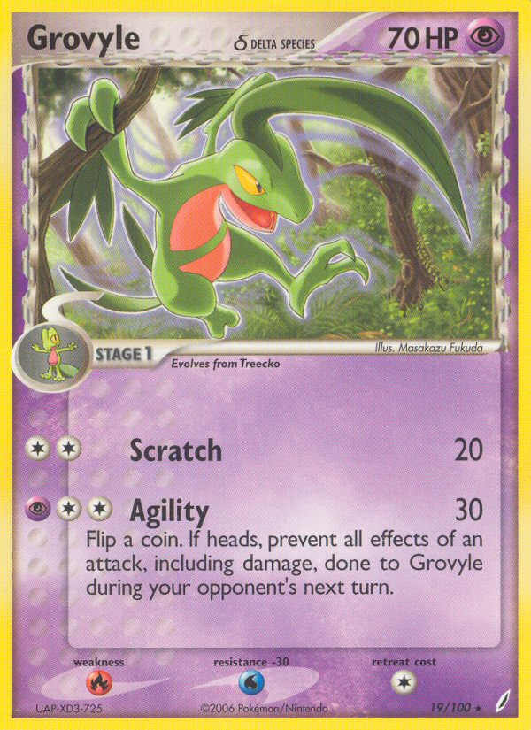 Grovyle(19/100) (Delta Species) [EX: Crystal Guardians] | Game Master's Emporium (The New GME)