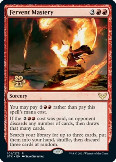 Fervent Mastery [Strixhaven: School of Mages Prerelease Promos] | Game Master's Emporium (The New GME)