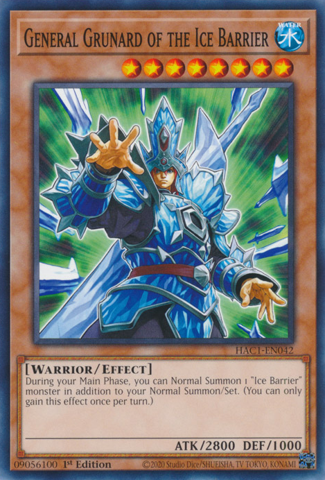 General Grunard of the Ice Barrier [HAC1-EN042] Common | Game Master's Emporium (The New GME)