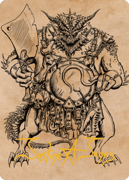 Thrakkus the Butcher Art Card (Gold-Stamped Signature) [Commander Legends: Battle for Baldur's Gate Art Series] | Game Master's Emporium (The New GME)