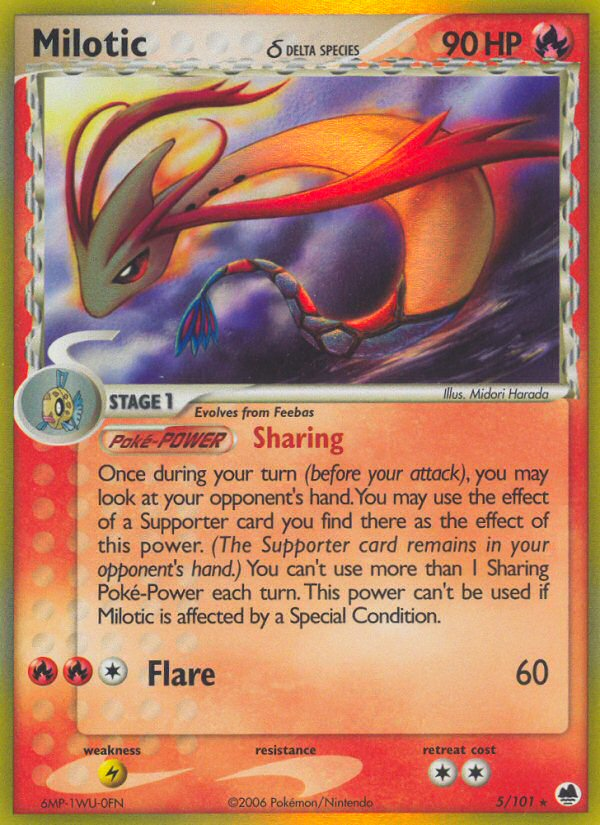 Milotic (5/101) (Delta Species) [EX: Dragon Frontiers] | Game Master's Emporium (The New GME)