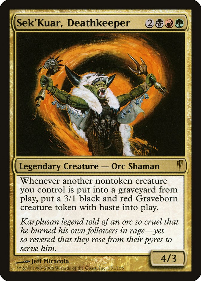 Sek'Kuar, Deathkeeper [Coldsnap] | Game Master's Emporium (The New GME)