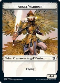 Angel Warrior // Hydra Double-Sided Token [Zendikar Rising Tokens] | Game Master's Emporium (The New GME)