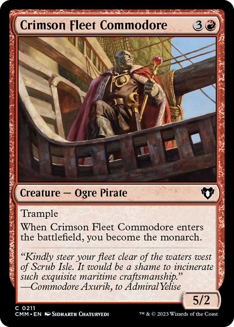 Crimson Fleet Commodore [Commander Masters] | Game Master's Emporium (The New GME)