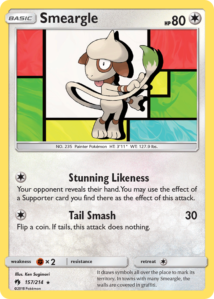 Smeargle (157/214) [Sun & Moon: Lost Thunder] | Game Master's Emporium (The New GME)