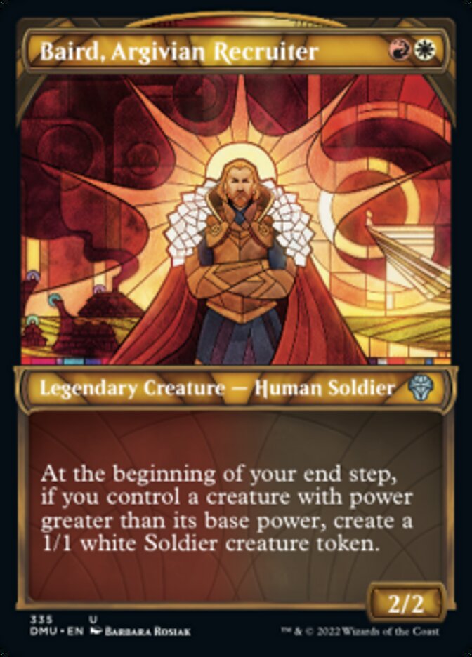 Baird, Argivian Recruiter (Showcase Textured) [Dominaria United] | Game Master's Emporium (The New GME)