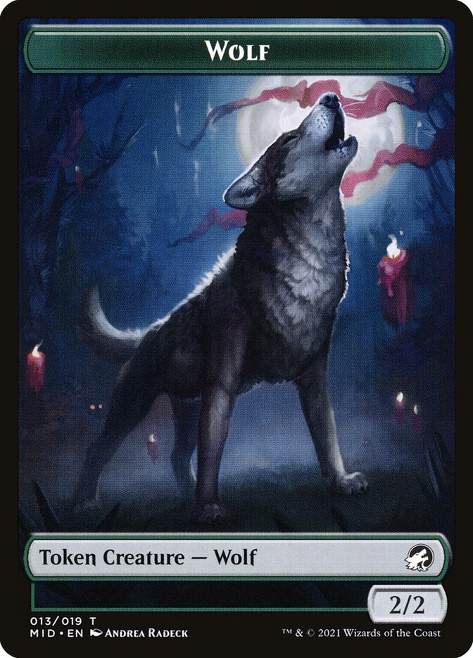 Wolf (013) // Treasure (015) Double-Sided Token [Challenger Decks 2022 Tokens] | Game Master's Emporium (The New GME)