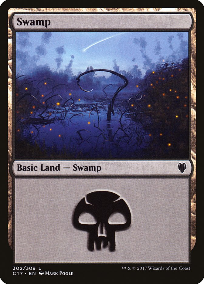 Swamp (302) [Commander 2017] | Game Master's Emporium (The New GME)