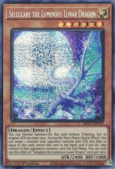 Seleglare the Luminous Lunar Dragon [MP21-EN159] Prismatic Secret Rare | Game Master's Emporium (The New GME)