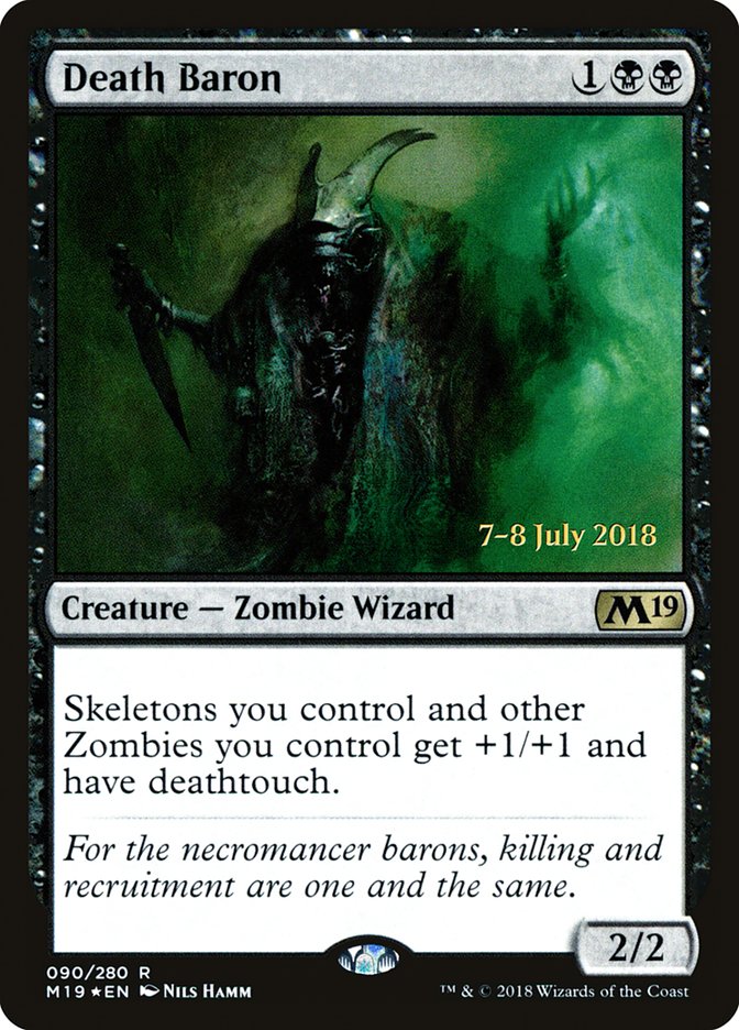 Death Baron [Core Set 2019 Prerelease Promos] | Game Master's Emporium (The New GME)