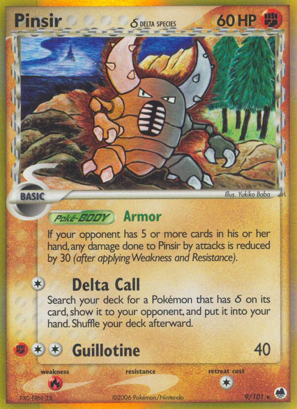 Pinsir (9/101) (Delta Species) [EX: Dragon Frontiers] | Game Master's Emporium (The New GME)
