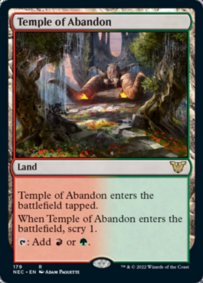 Temple of Abandon [Kamigawa: Neon Dynasty Commander] | Game Master's Emporium (The New GME)