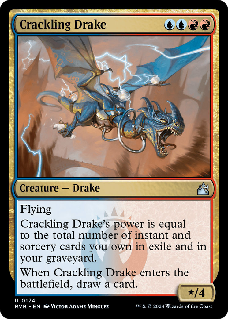 Crackling Drake [Ravnica Remastered] | Game Master's Emporium (The New GME)