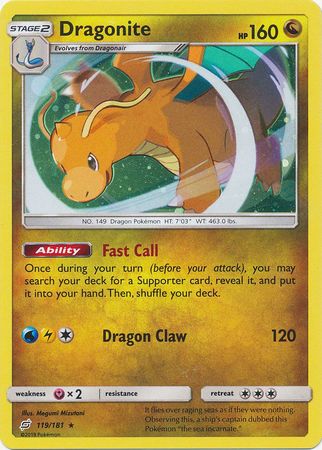 Dragonite (119/181) (Cosmos Holo) [Sun & Moon: Team Up] | Game Master's Emporium (The New GME)