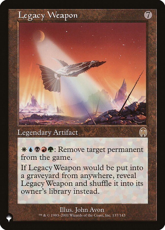 Legacy Weapon [The List] | Game Master's Emporium (The New GME)