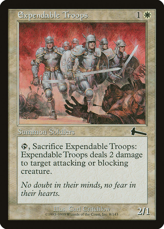 Expendable Troops [Urza's Legacy] | Game Master's Emporium (The New GME)
