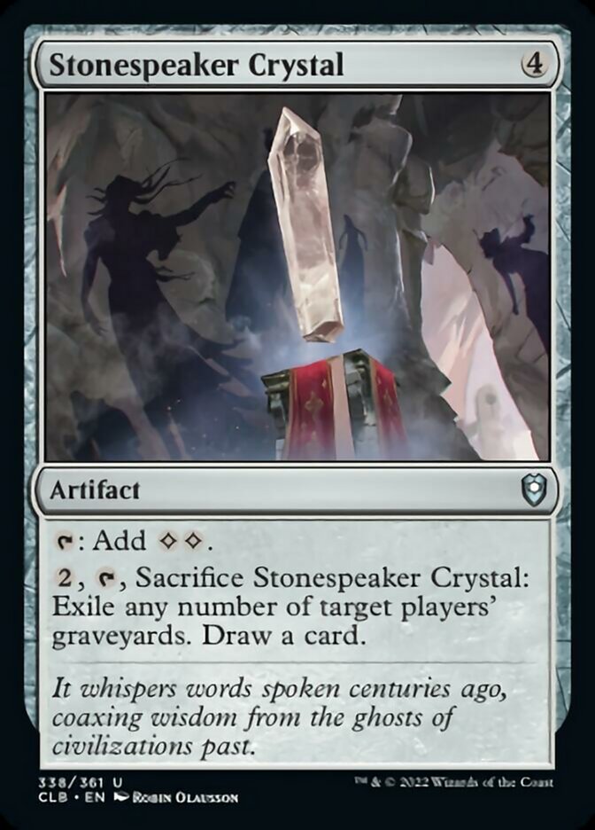 Stonespeaker Crystal [Commander Legends: Battle for Baldur's Gate] | Game Master's Emporium (The New GME)