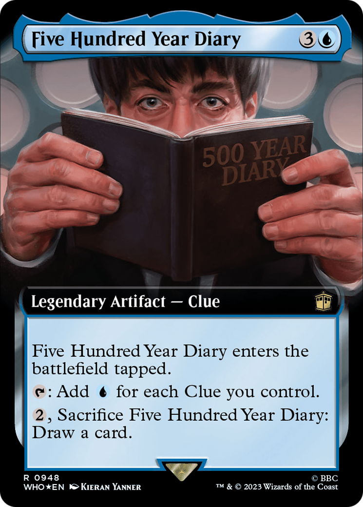 Five Hundred Year Diary (Extended Art) (Surge Foil) [Doctor Who] | Game Master's Emporium (The New GME)