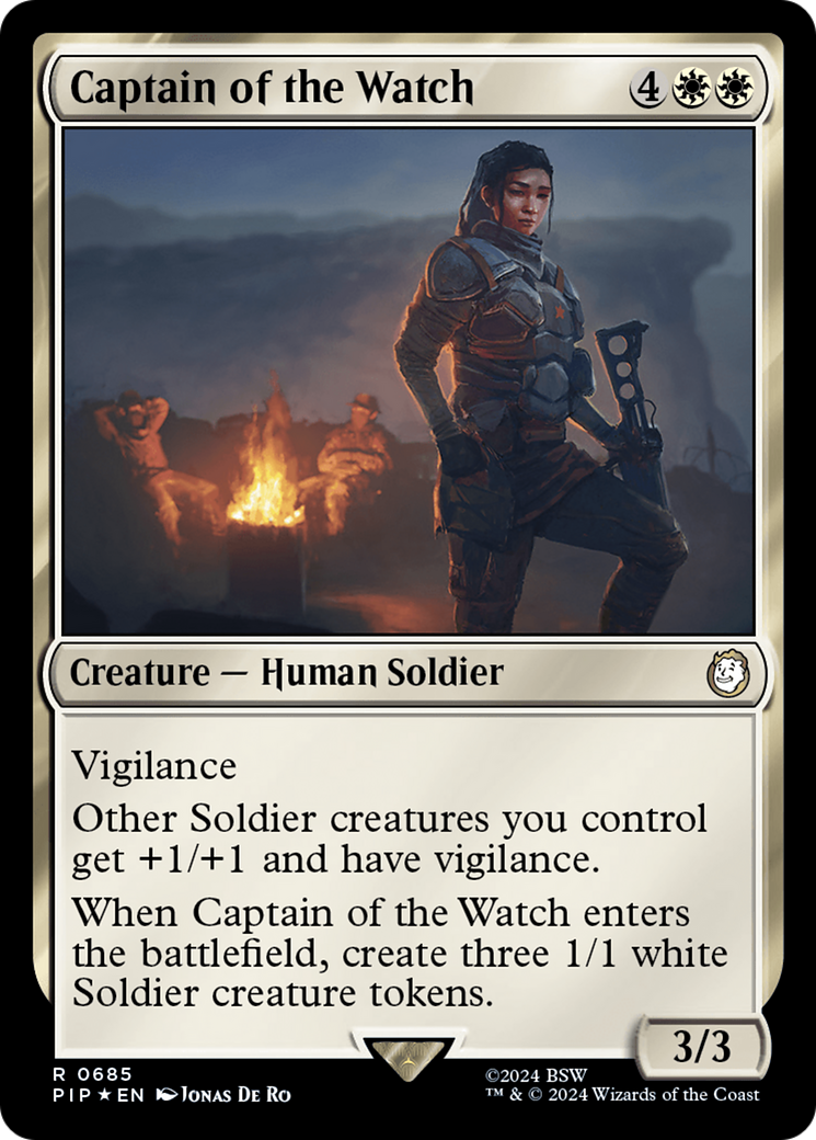 Captain of the Watch (Surge Foil) [Fallout] | Game Master's Emporium (The New GME)