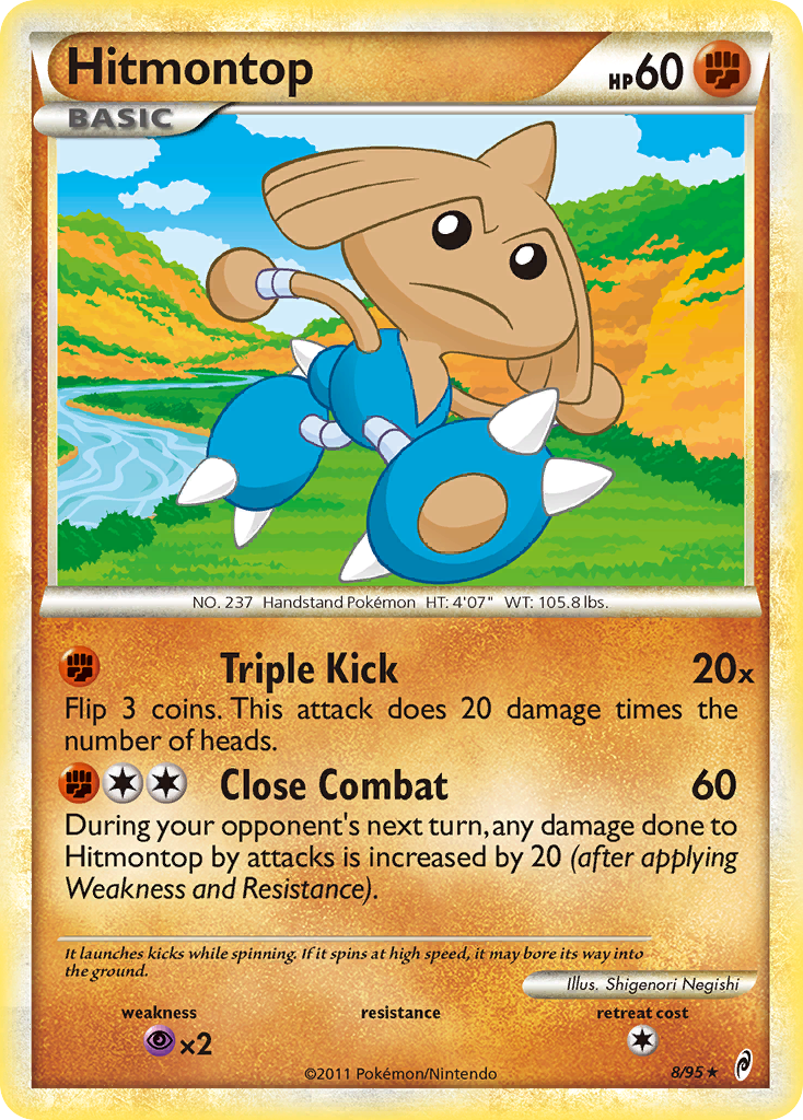 Hitmontop (8/95) [HeartGold & SoulSilver: Call of Legends] | Game Master's Emporium (The New GME)