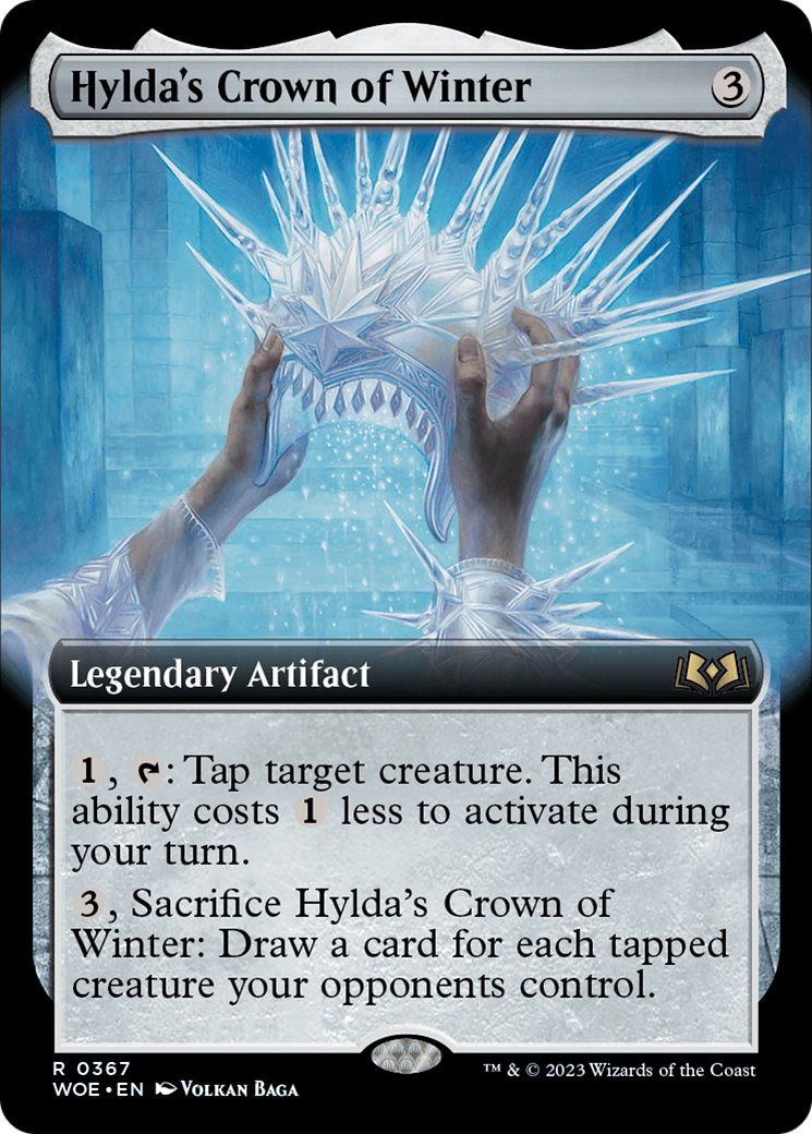 Hylda's Crown of Winter (Extended Art) [Wilds of Eldraine] | Game Master's Emporium (The New GME)