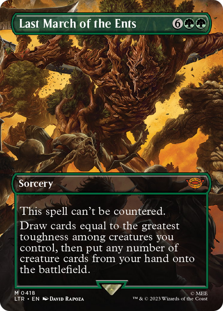 Last March of the Ents (Borderless Alternate Art) [The Lord of the Rings: Tales of Middle-Earth] | Game Master's Emporium (The New GME)