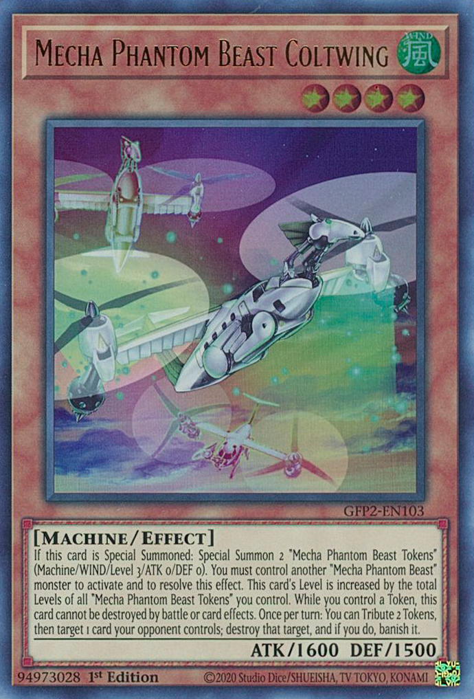 Mecha Phantom Beast Coltwing [GFP2-EN103] Ultra Rare | Game Master's Emporium (The New GME)